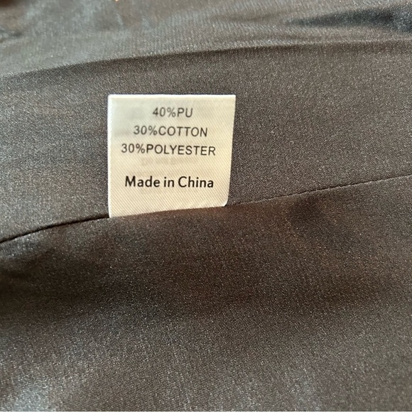 Princess Polly Ellen Faux Leather Fully Lined Black Blazer Sz. XS/S NWT - Picture 15 of 16